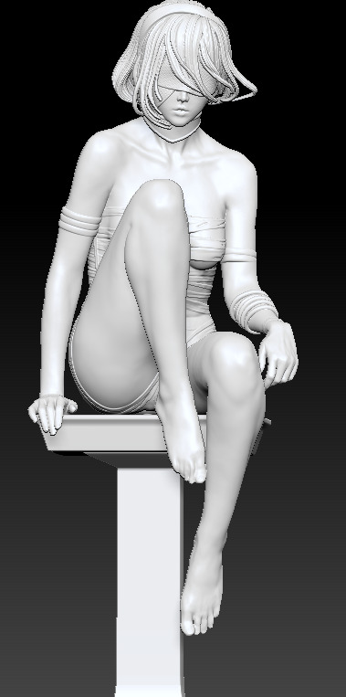 2B Le silence en veille 3D print model_1