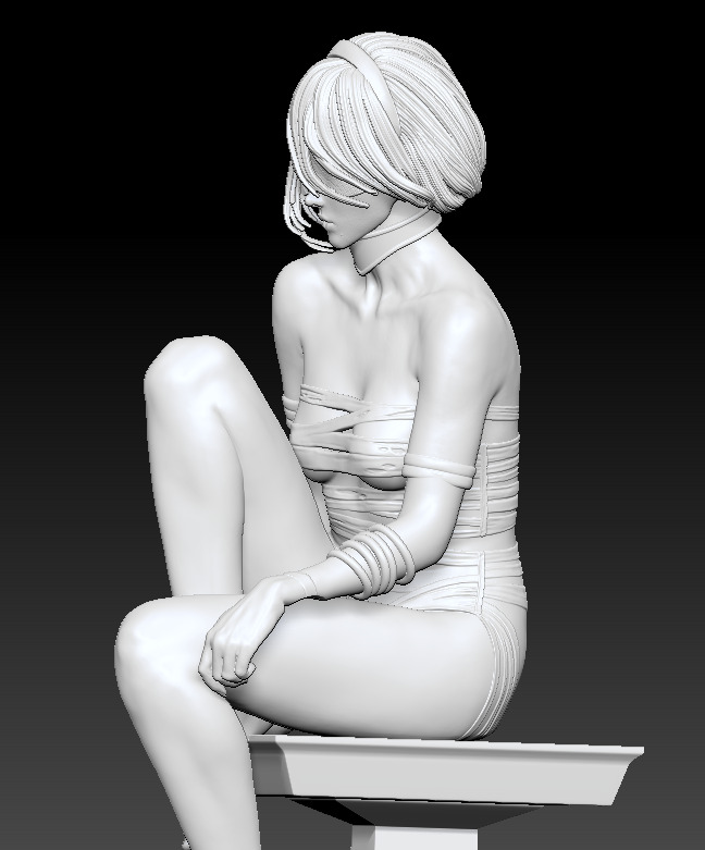 2B Le silence en veille 3D print model_4