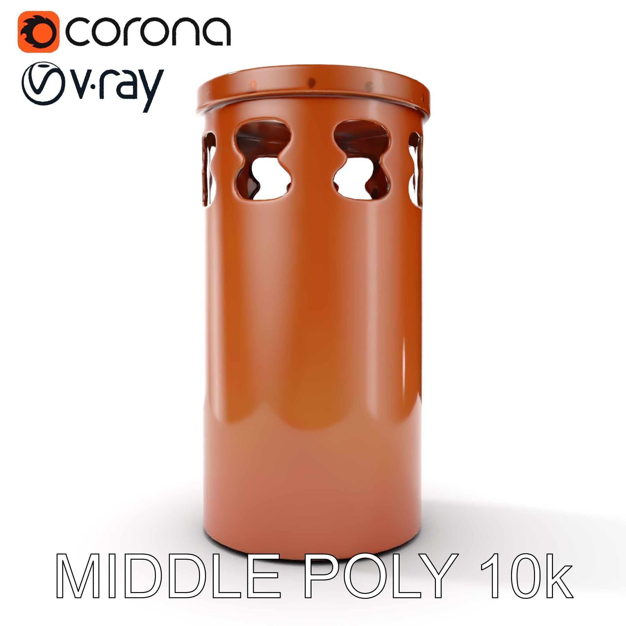 Decorative Chimney Pipe Model Pack Low-poly 3D model_13