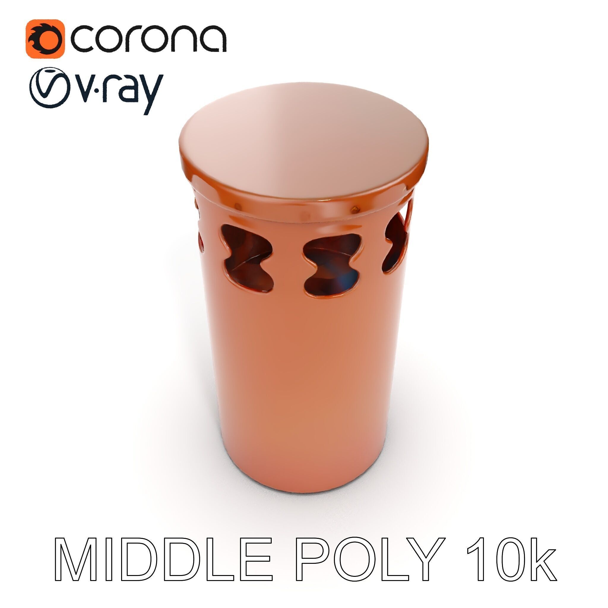 Decorative Chimney Pipe Model Pack Low-poly 3D model_16