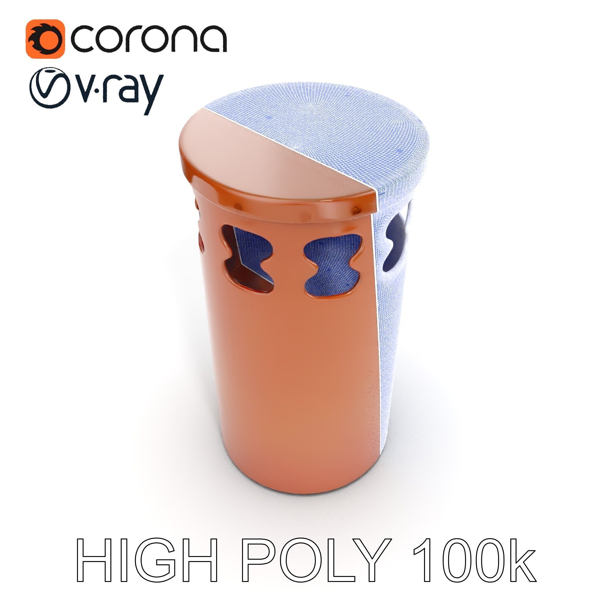 Decorative Chimney Pipe Model Pack Low-poly 3D model_29