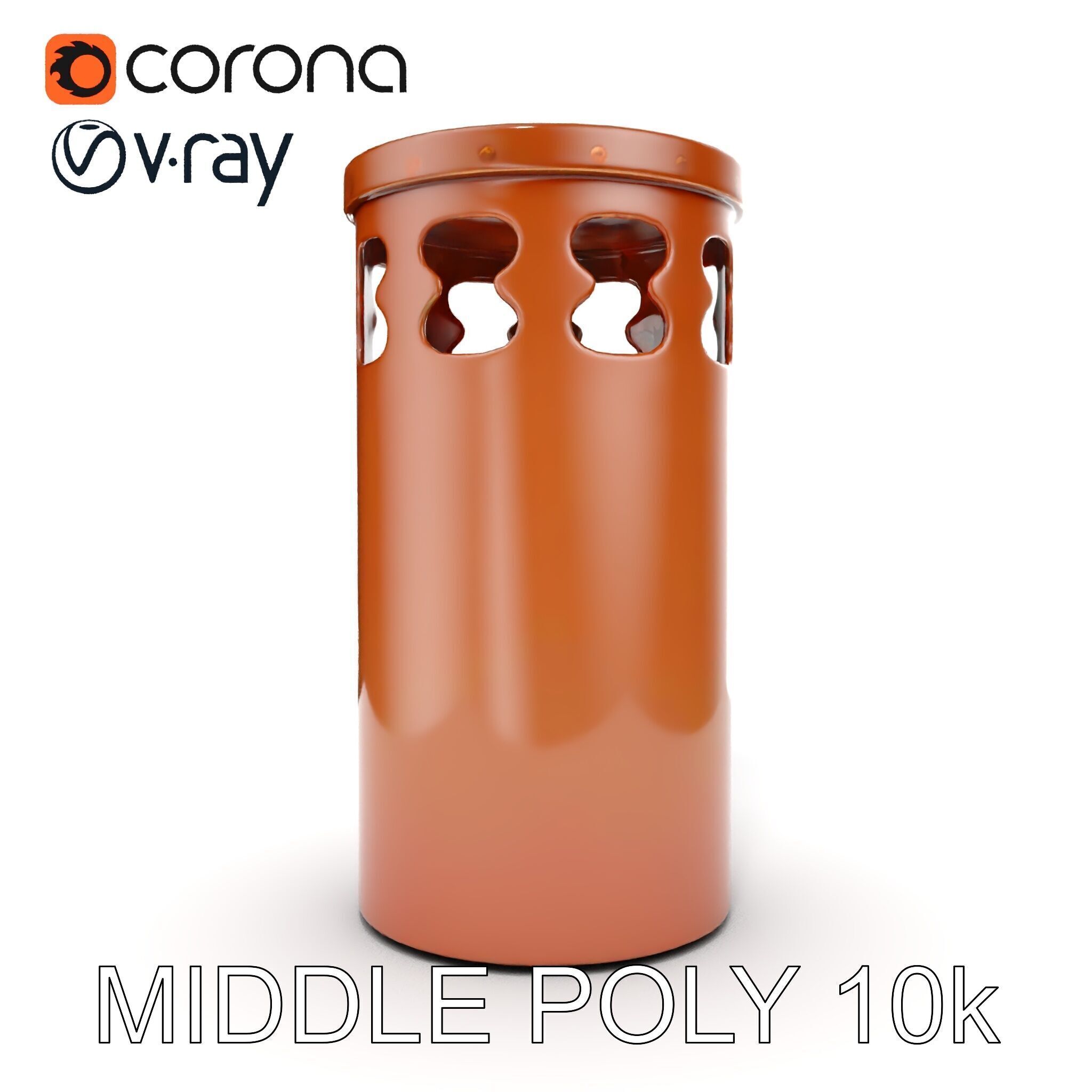 Decorative Chimney Pipe Model Pack Low-poly 3D model_10
