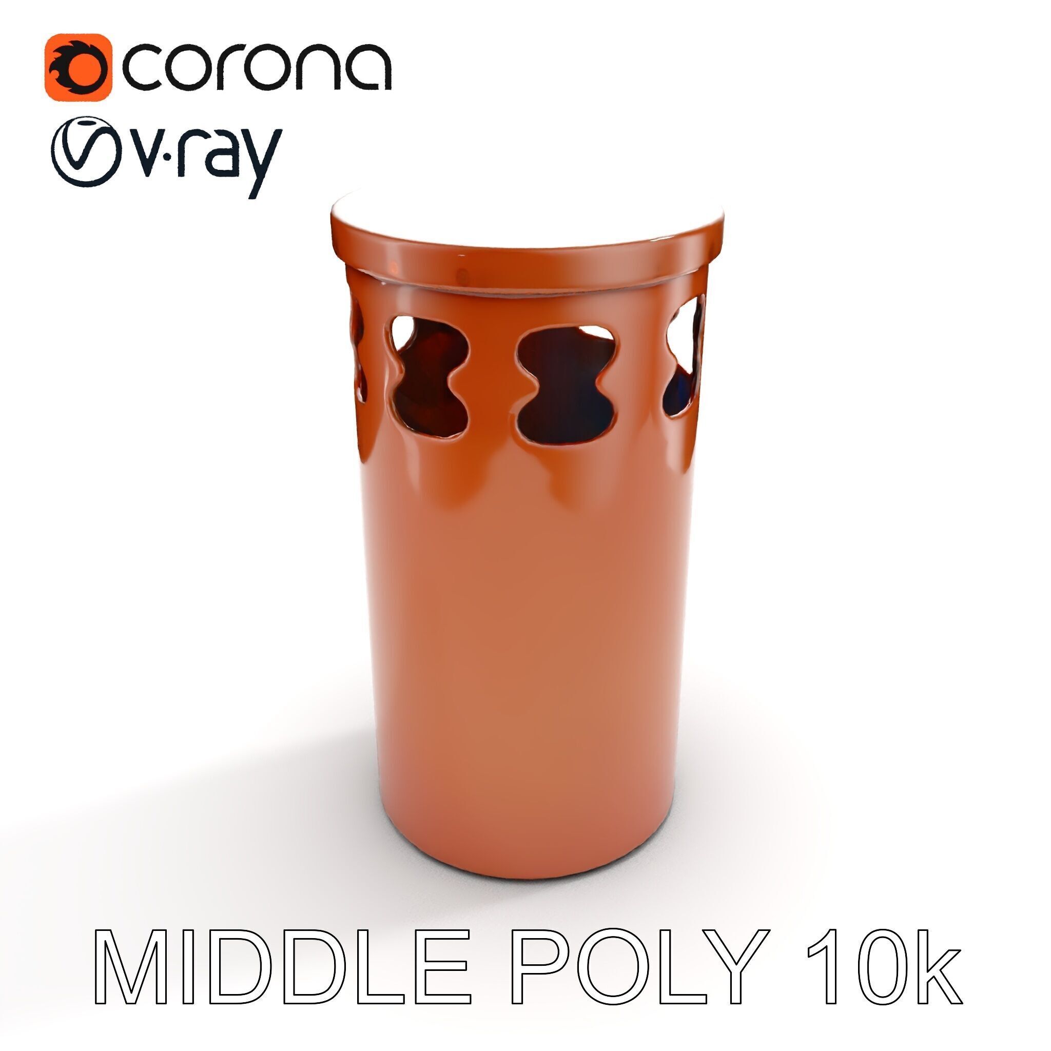Decorative Chimney Pipe Model Pack Low-poly 3D model_8