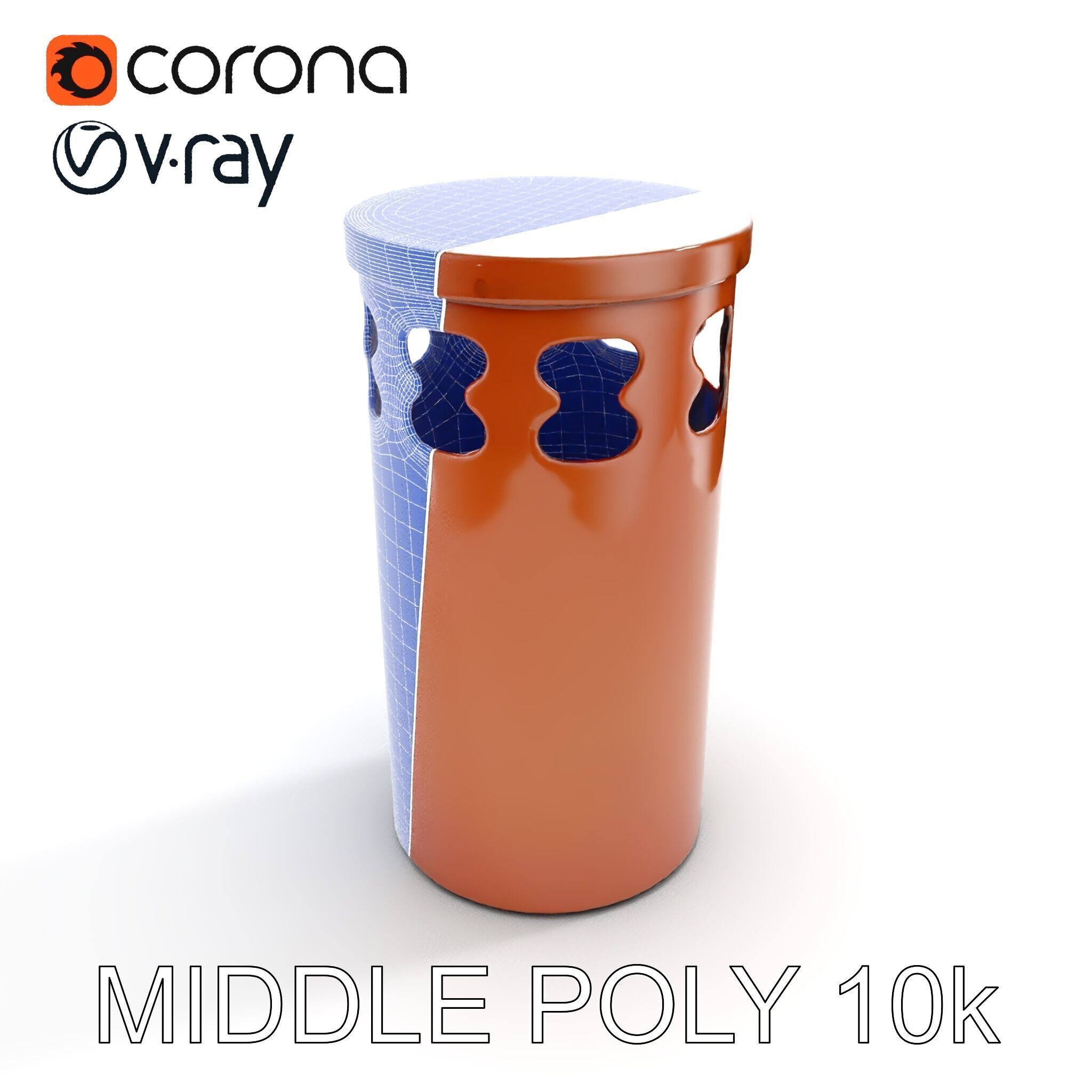 Decorative Chimney Pipe Model Pack Low-poly 3D model_24