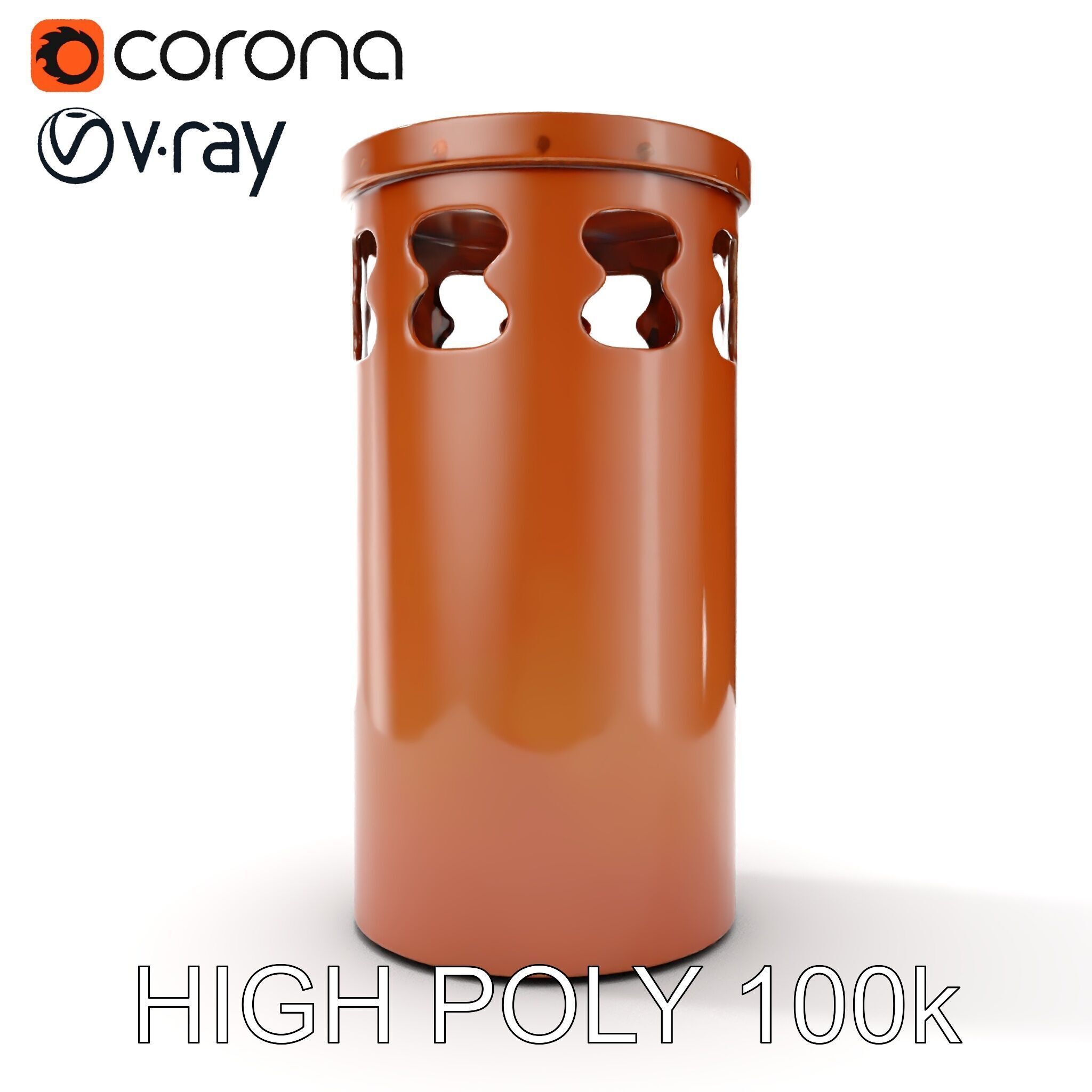 Decorative Chimney Pipe Model Pack Low-poly 3D model_18