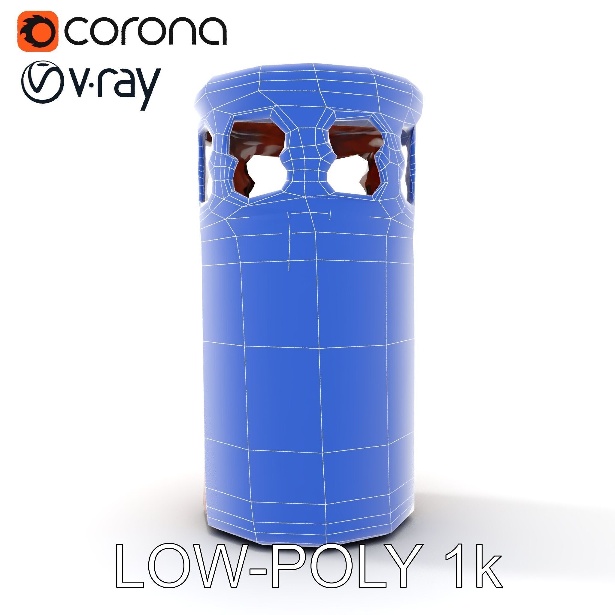 Decorative Chimney Pipe Model Pack Low-poly 3D model_31