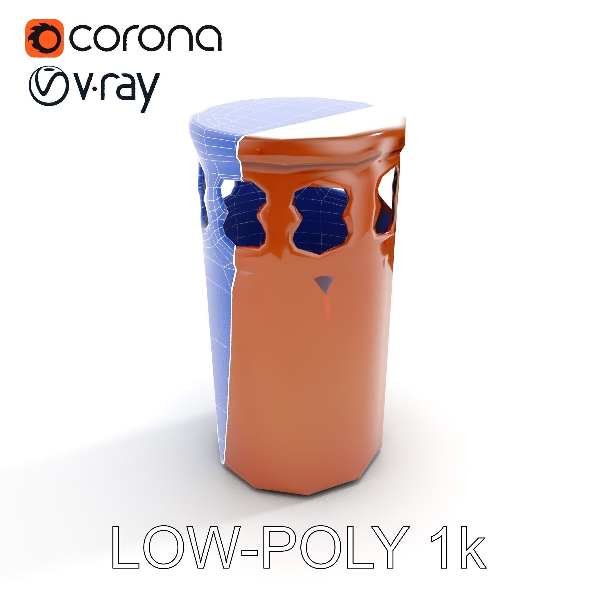 Decorative Chimney Pipe Model Pack Low-poly 3D model_20