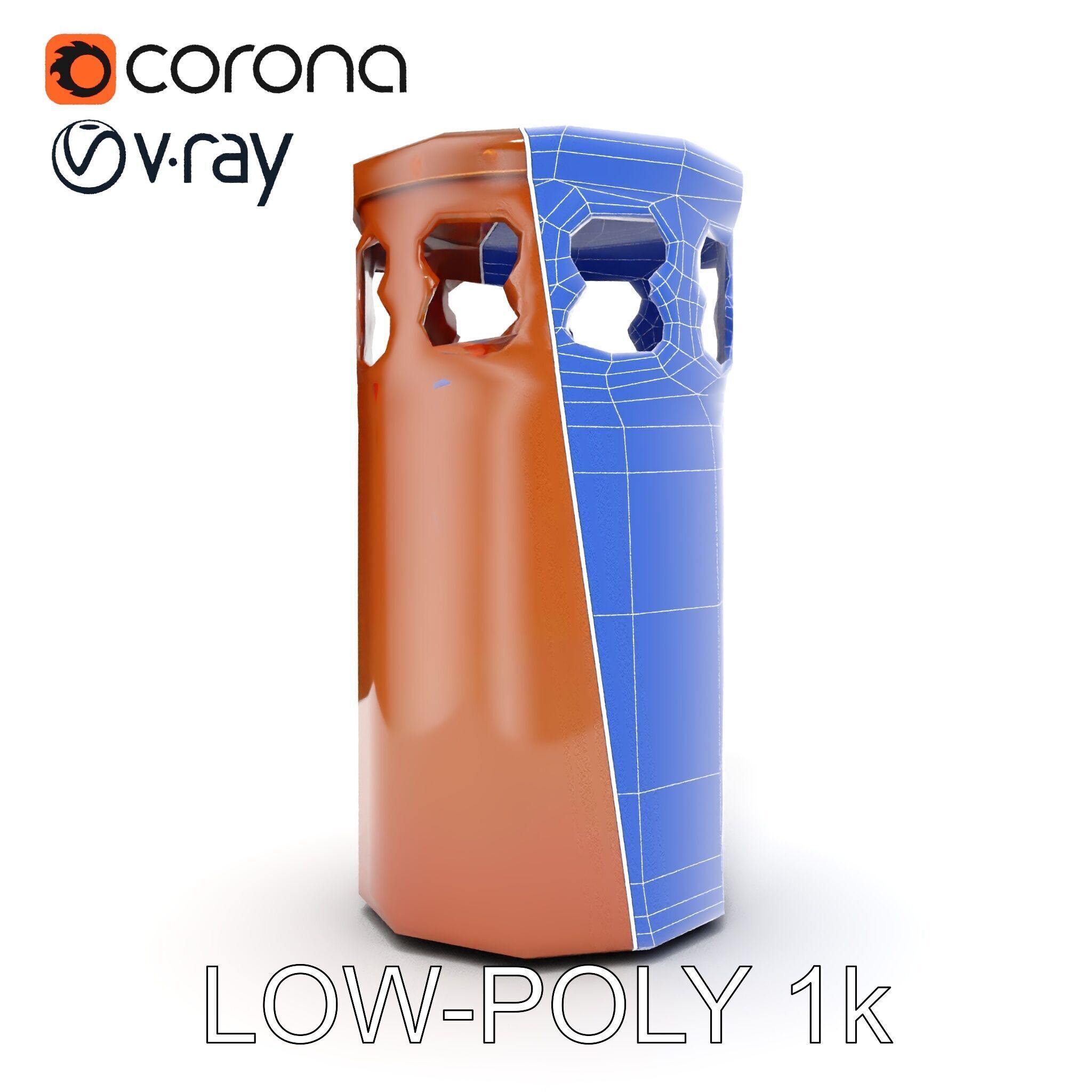 Decorative Chimney Pipe Model Pack Low-poly 3D model_28