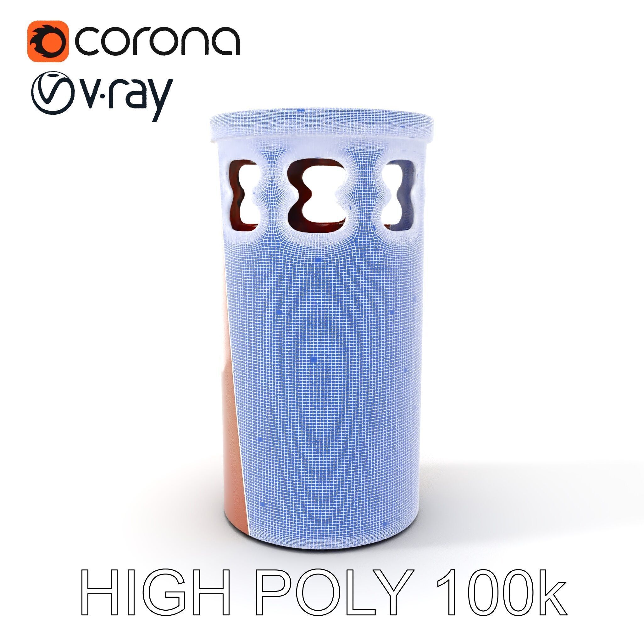 Decorative Chimney Pipe Model Pack Low-poly 3D model_4