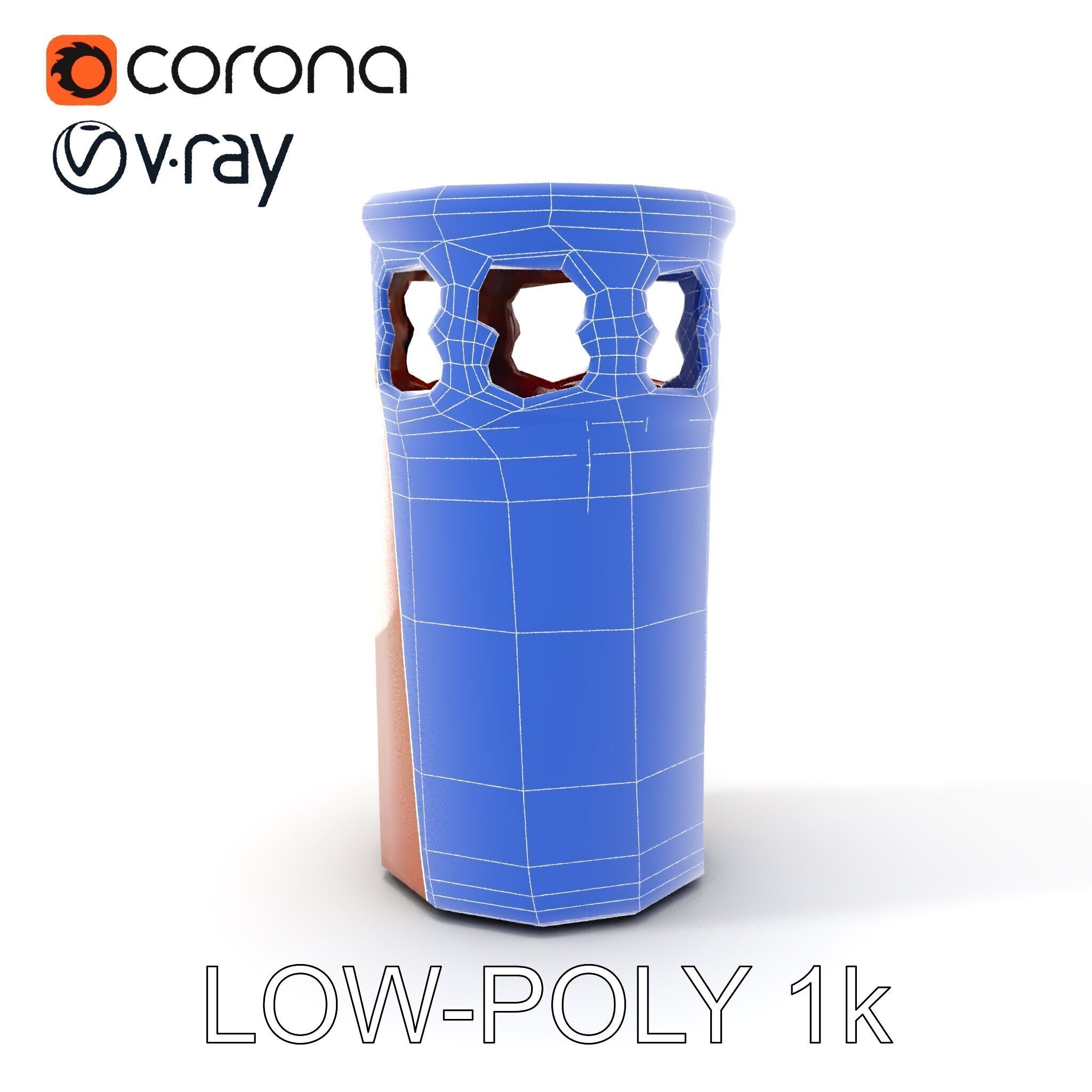 Decorative Chimney Pipe Model Pack Low-poly 3D model_17