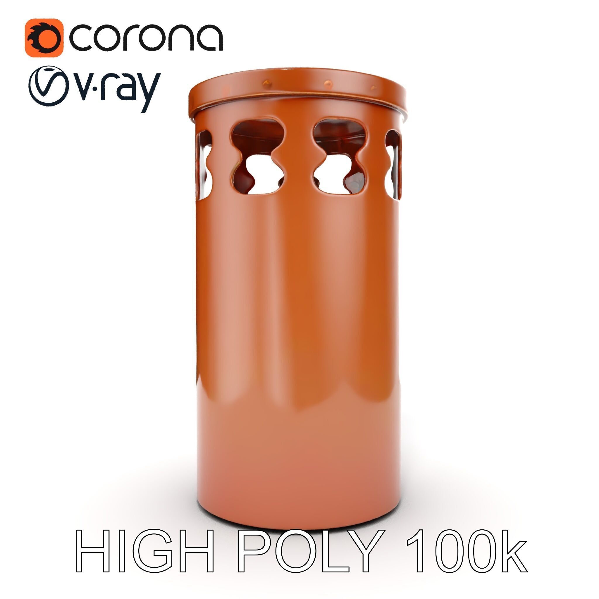 Decorative Chimney Pipe Model Pack Low-poly 3D model_23