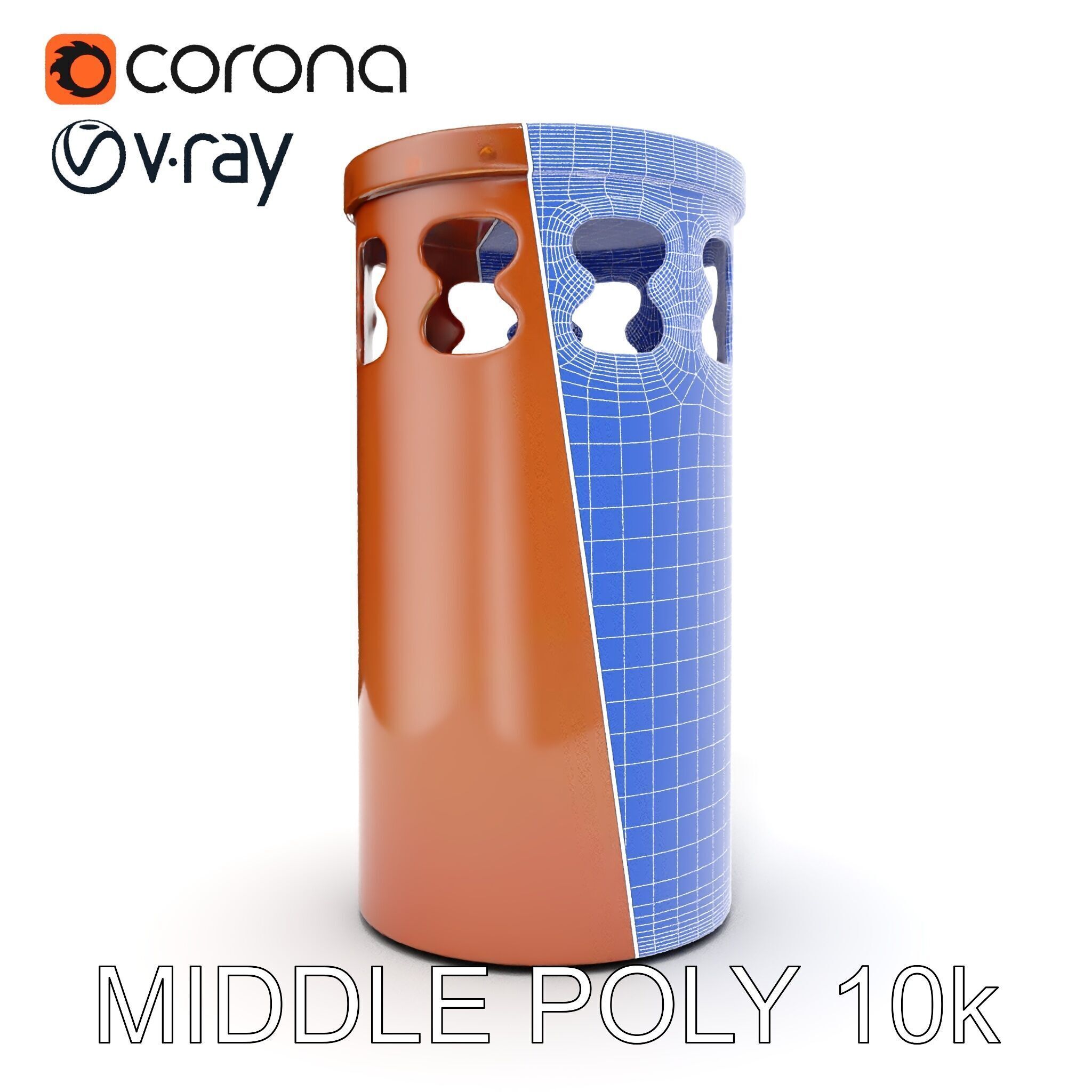 Decorative Chimney Pipe Model Pack Low-poly 3D model_27