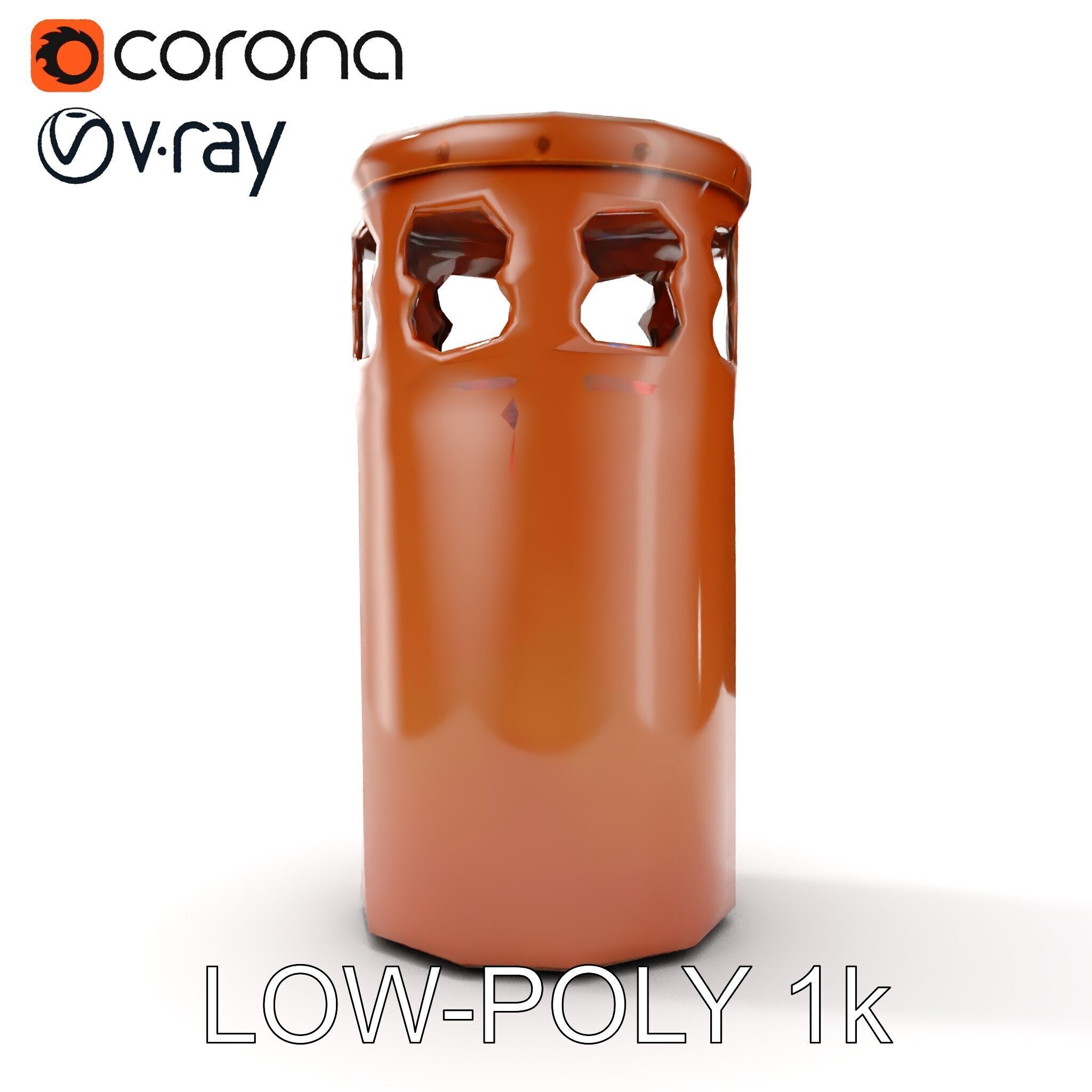 Decorative Chimney Pipe Model Pack Low-poly 3D model_14