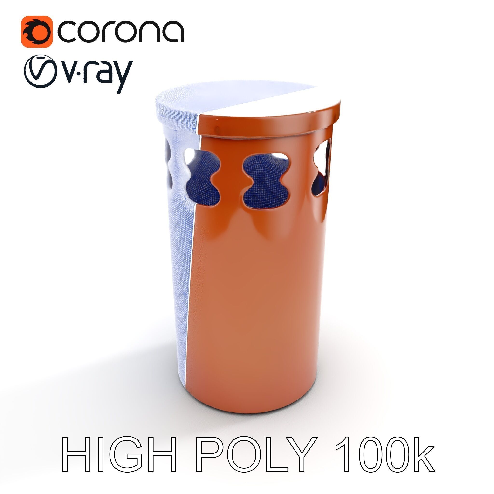 Decorative Chimney Pipe Model Pack Low-poly 3D model_26