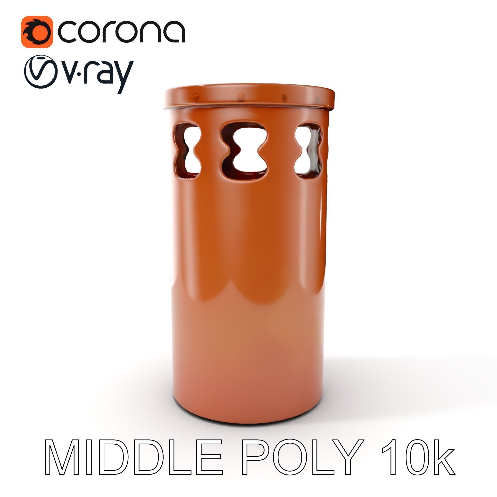 Decorative Chimney Pipe Model Pack Low-poly 3D model_6