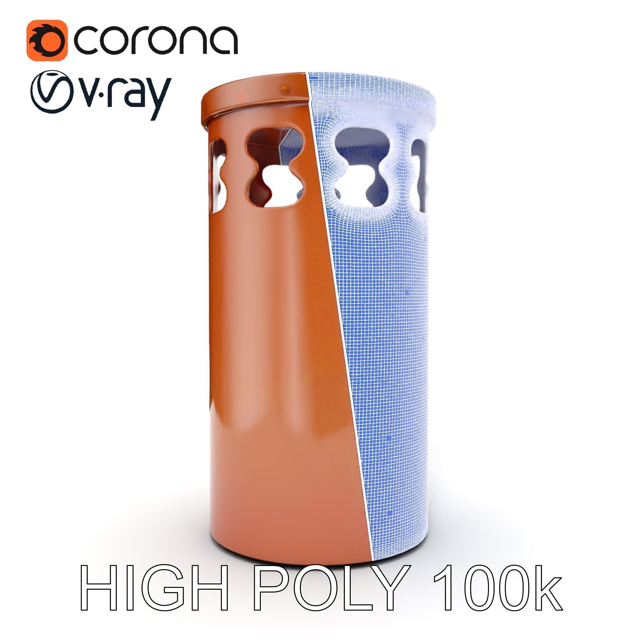 Decorative Chimney Pipe Model Pack Low-poly 3D model_35