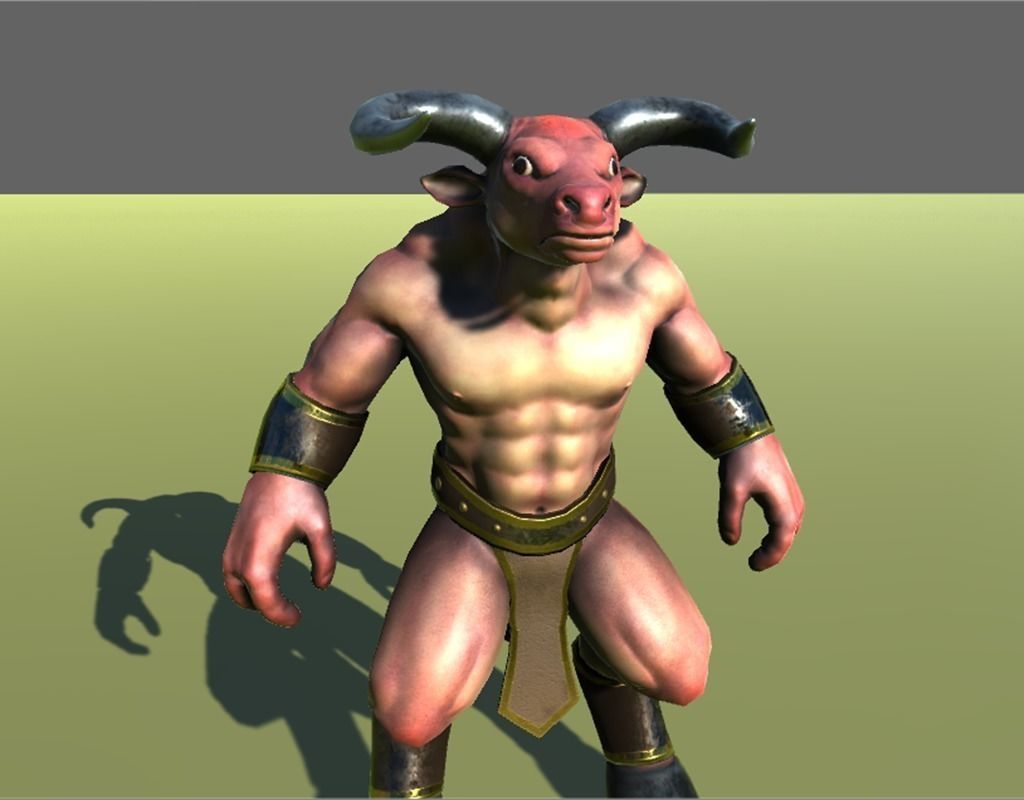 The Minotaur v1 Low-poly 3D model_1