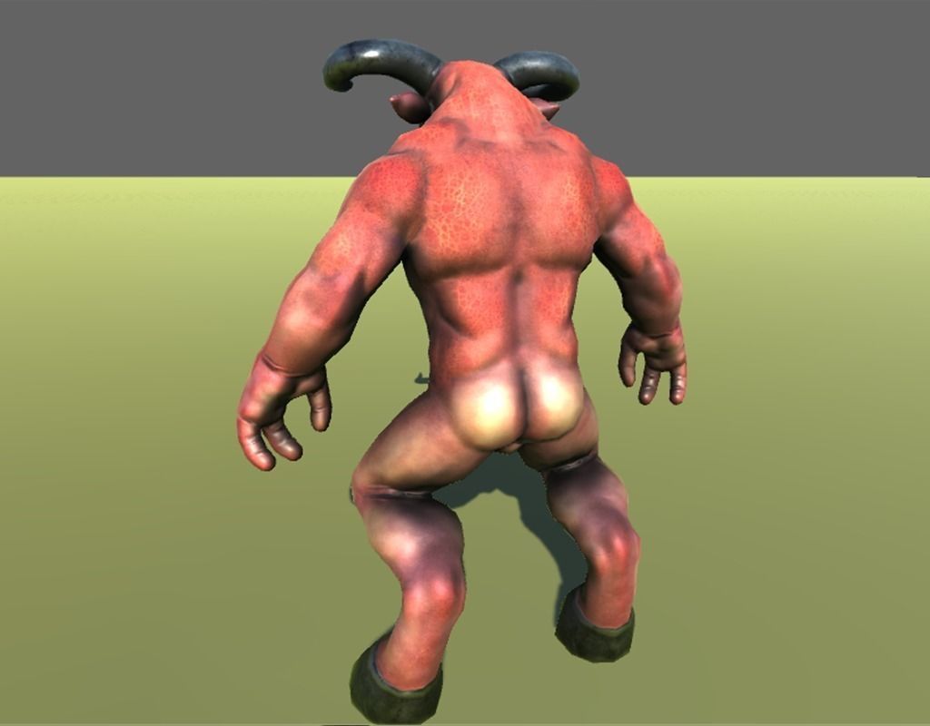 The Minotaur v1 Low-poly 3D model_4