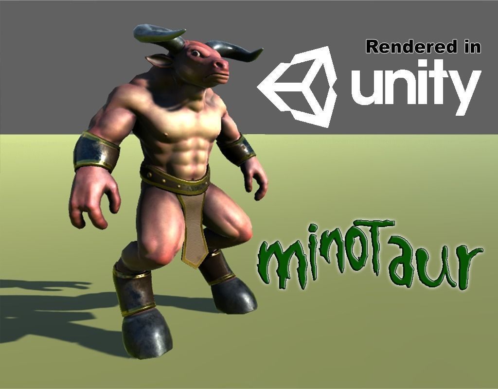 The Minotaur v1 Low-poly 3D model_0