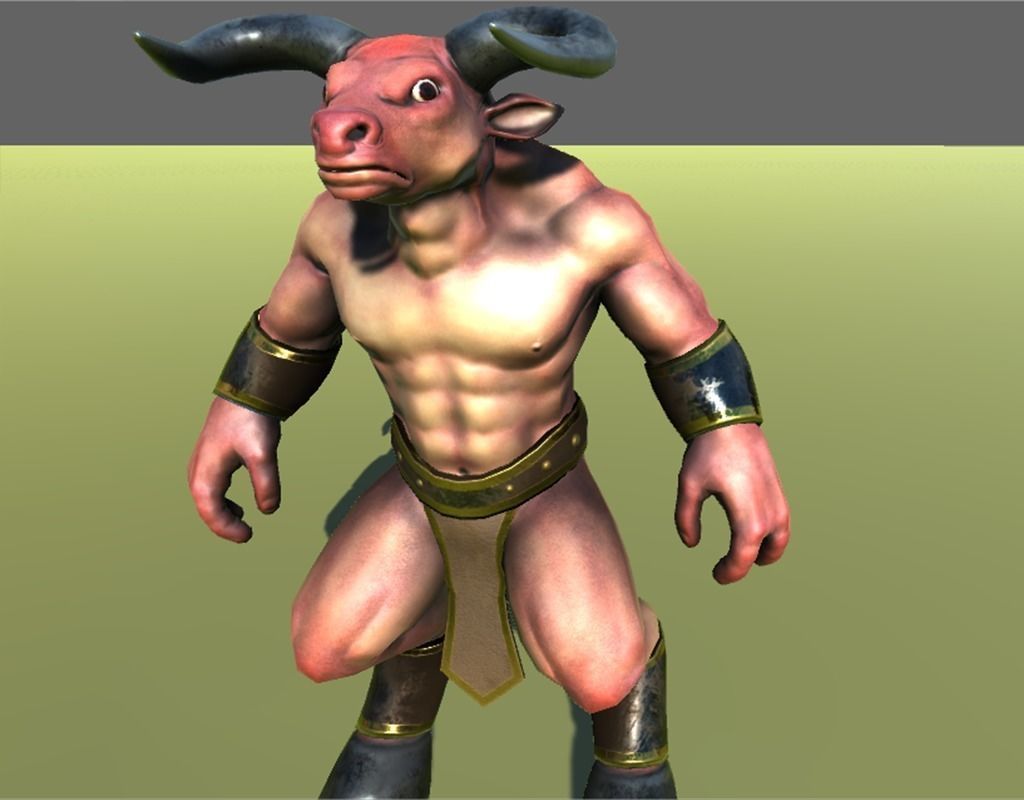 The Minotaur v1 Low-poly 3D model_7