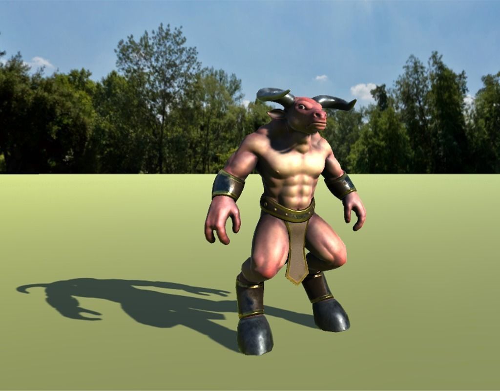 The Minotaur v1 Low-poly 3D model_9