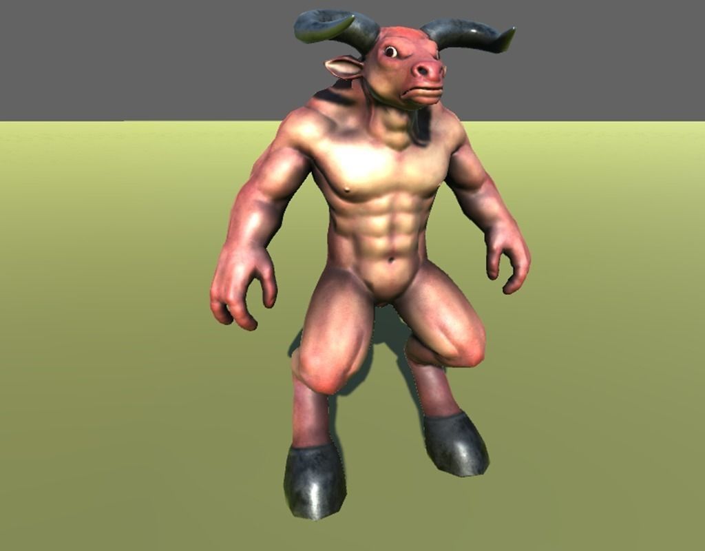 The Minotaur v1 Low-poly 3D model_5