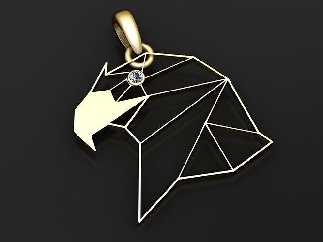 pendant Low poly  3D print model