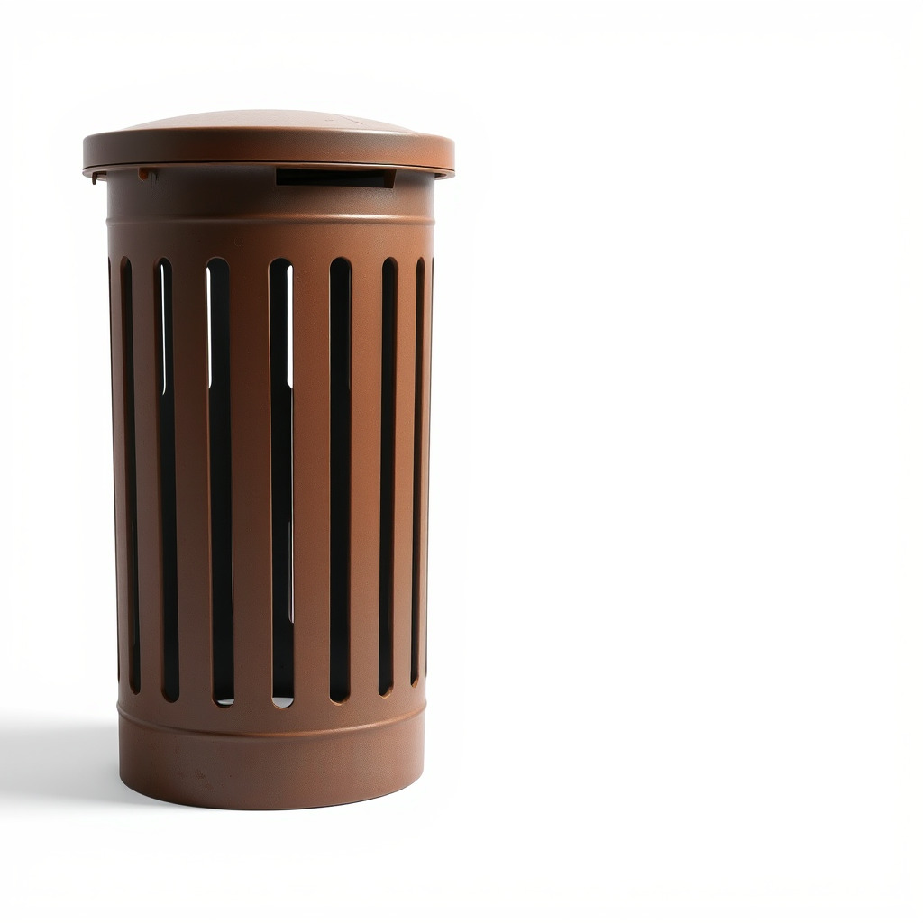 Outdoor Trash Bin Model Pack with Detailed LODs Low-poly 3D model_3