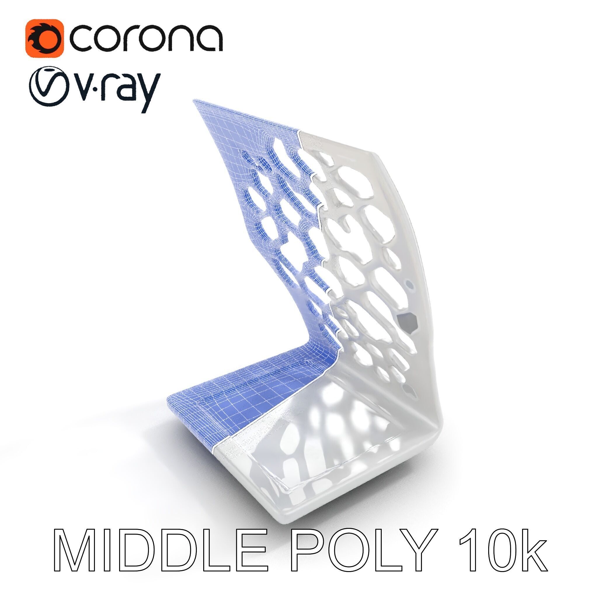 Hexagonal Metal Bookend Model Pack Low-poly 3D model_22