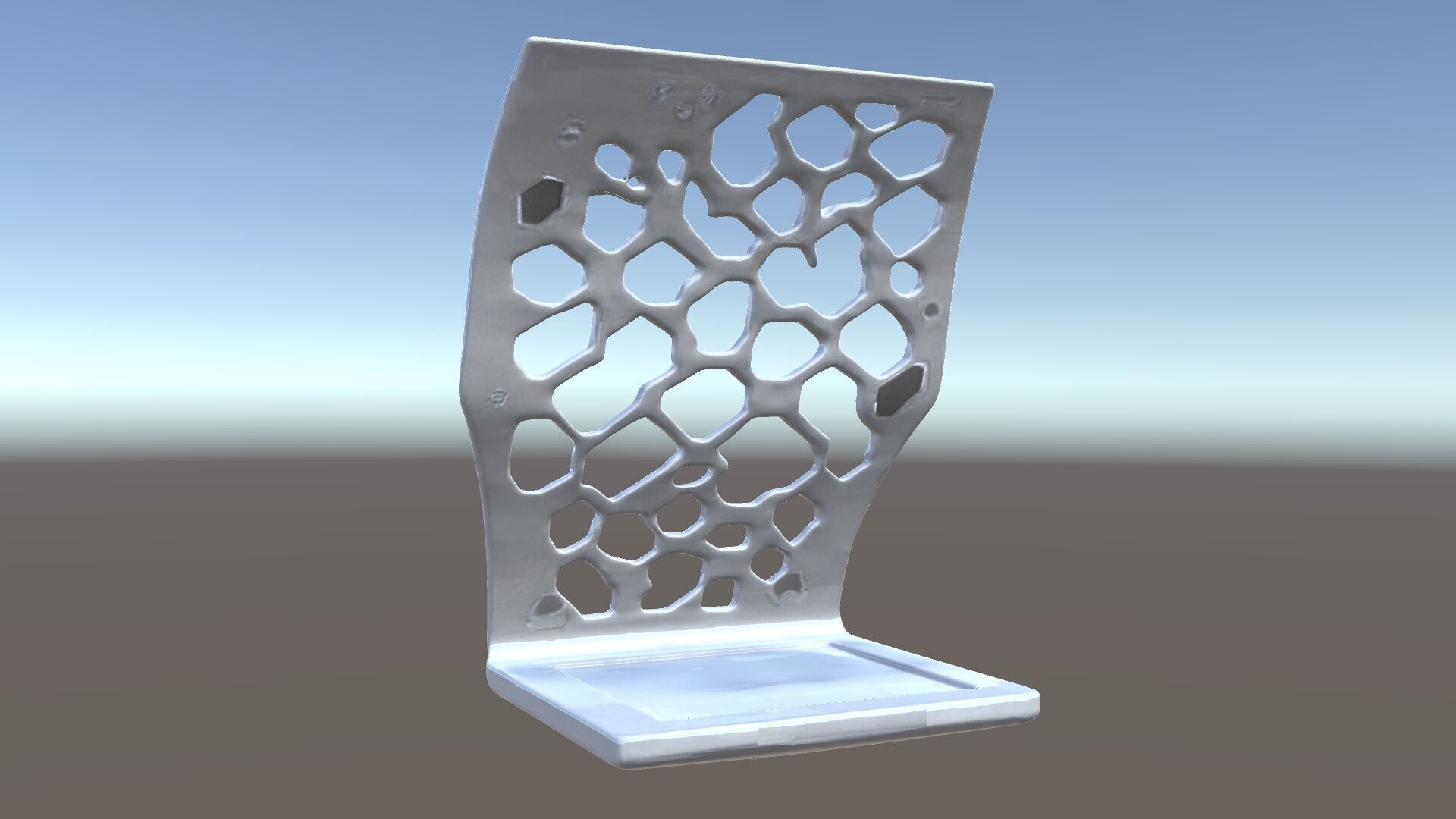 Hexagonal Metal Bookend Model Pack Low-poly 3D model_6