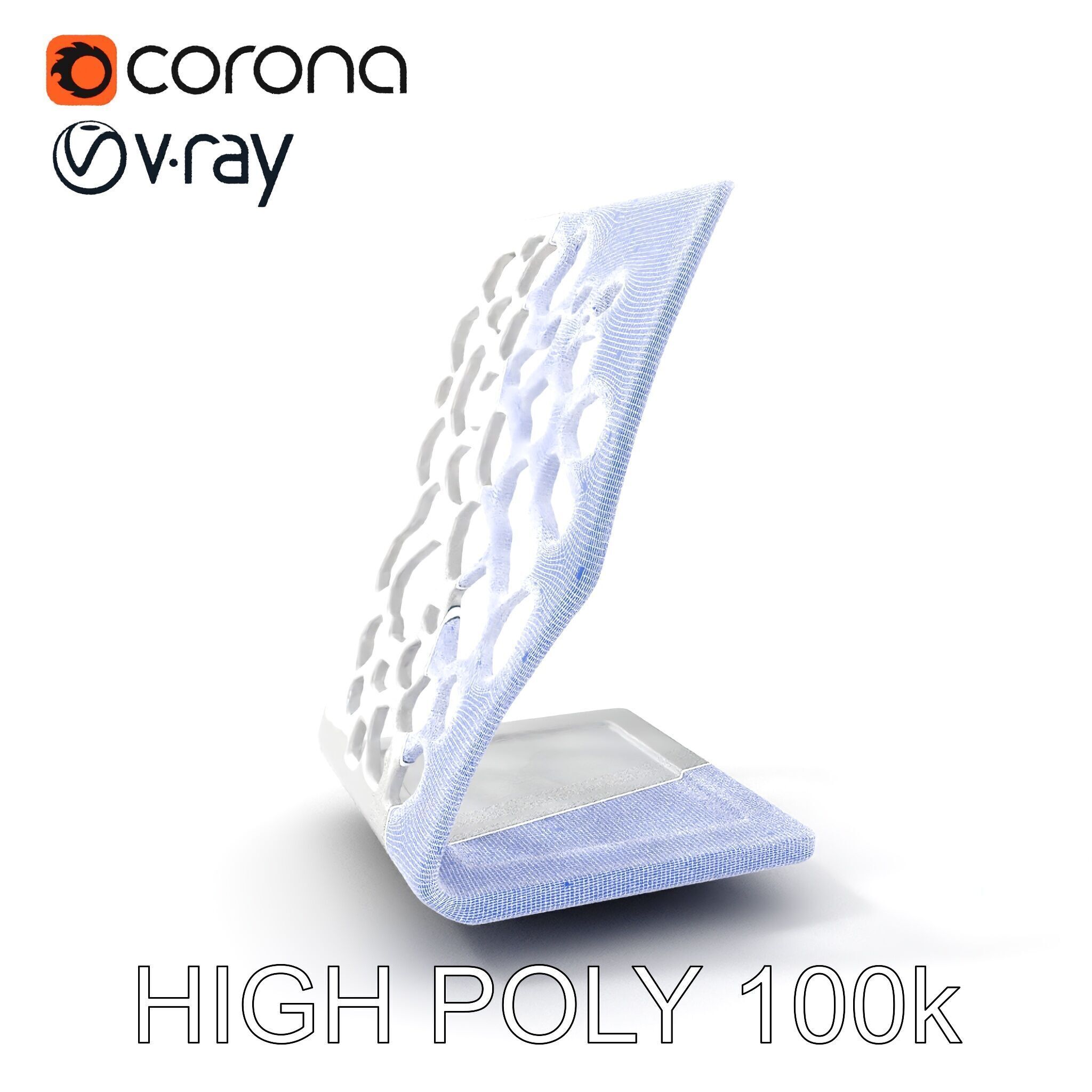 Hexagonal Metal Bookend Model Pack Low-poly 3D model_5