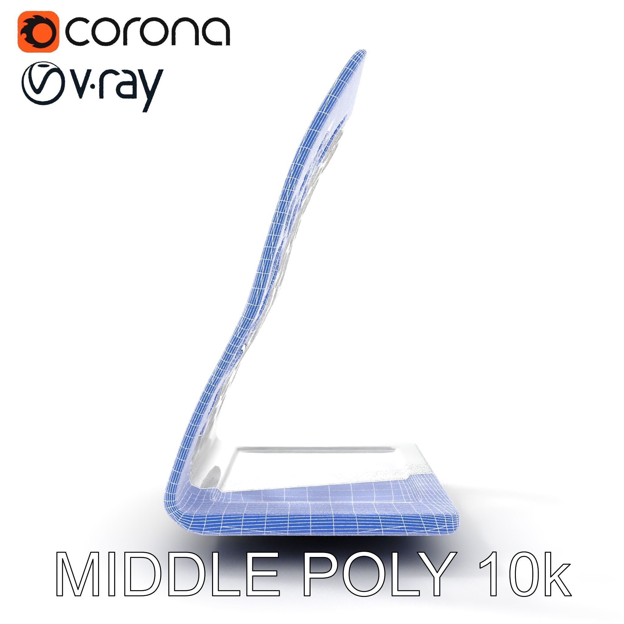 Hexagonal Metal Bookend Model Pack Low-poly 3D model_25