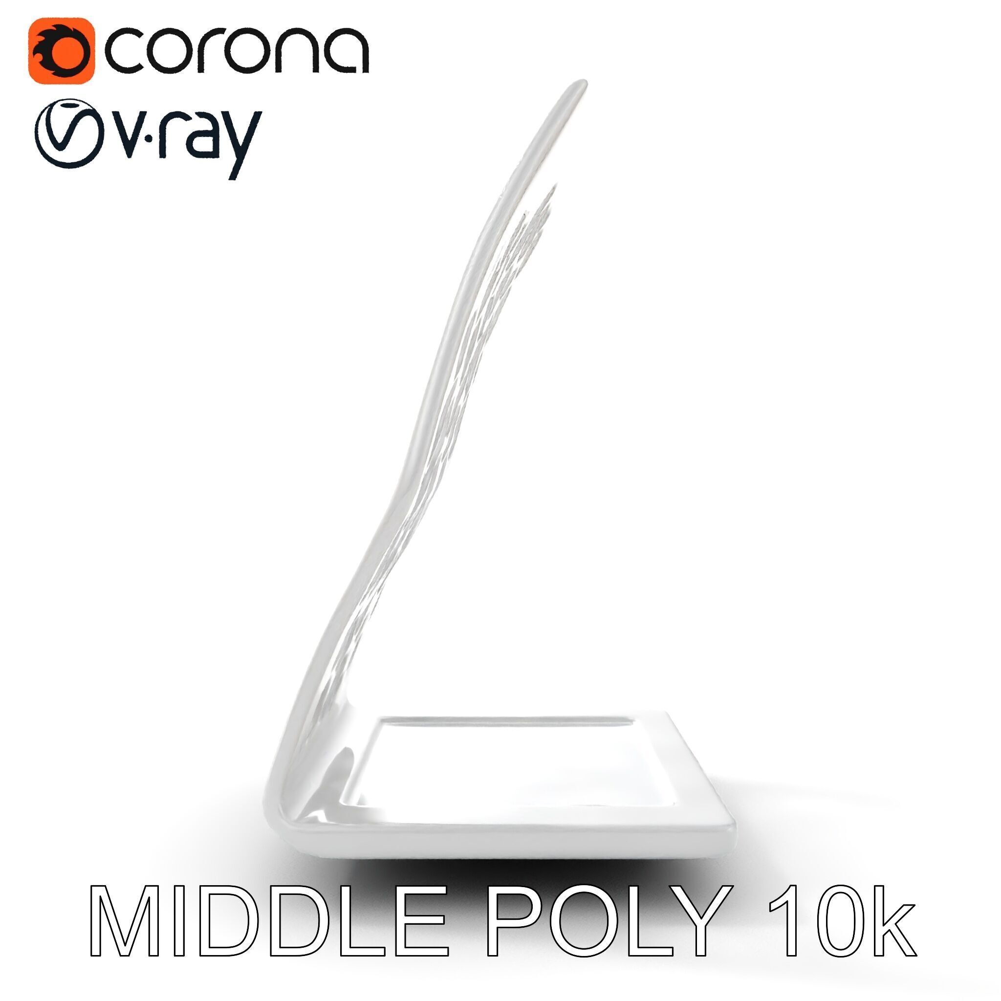 Hexagonal Metal Bookend Model Pack Low-poly 3D model_9