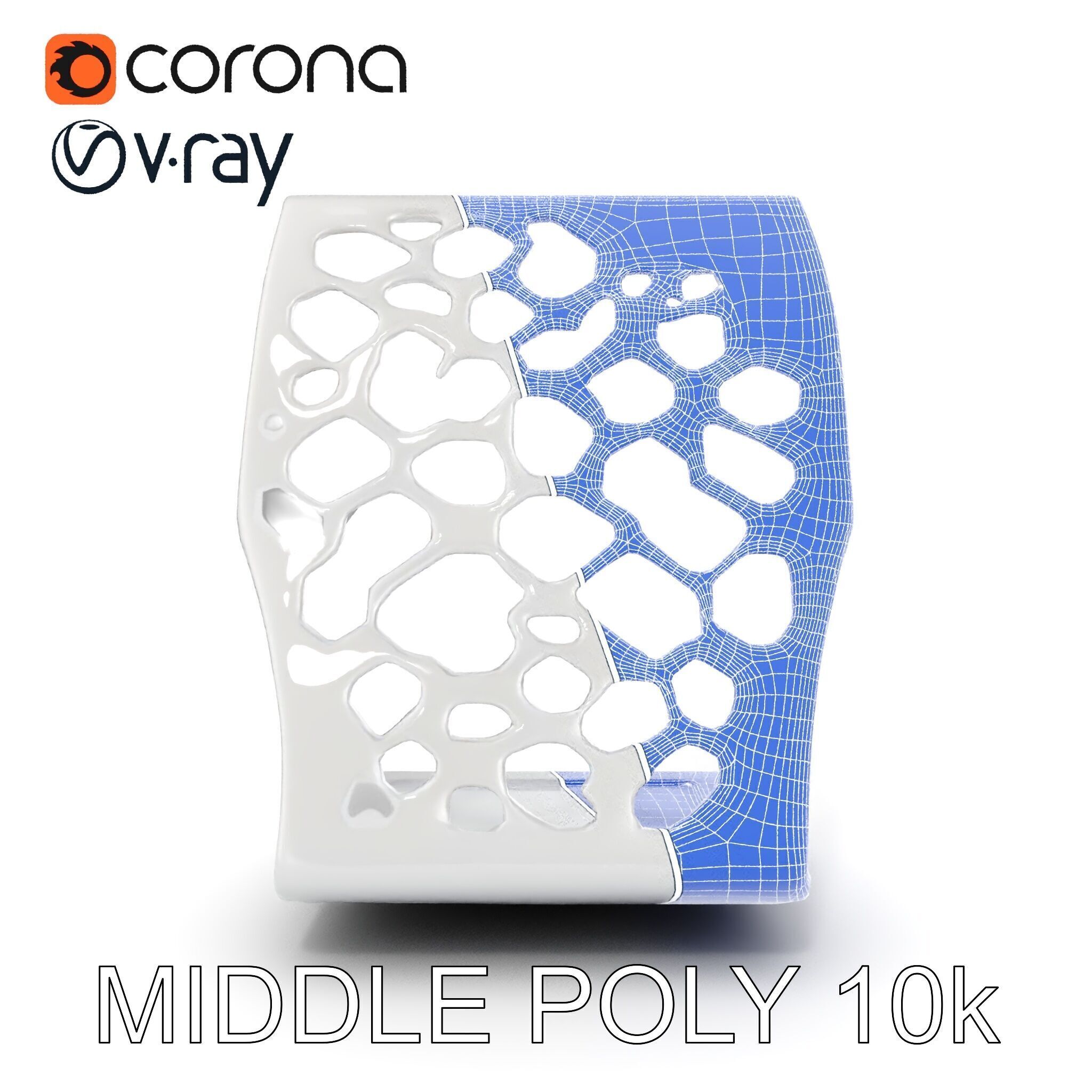 Hexagonal Metal Bookend Model Pack Low-poly 3D model_28