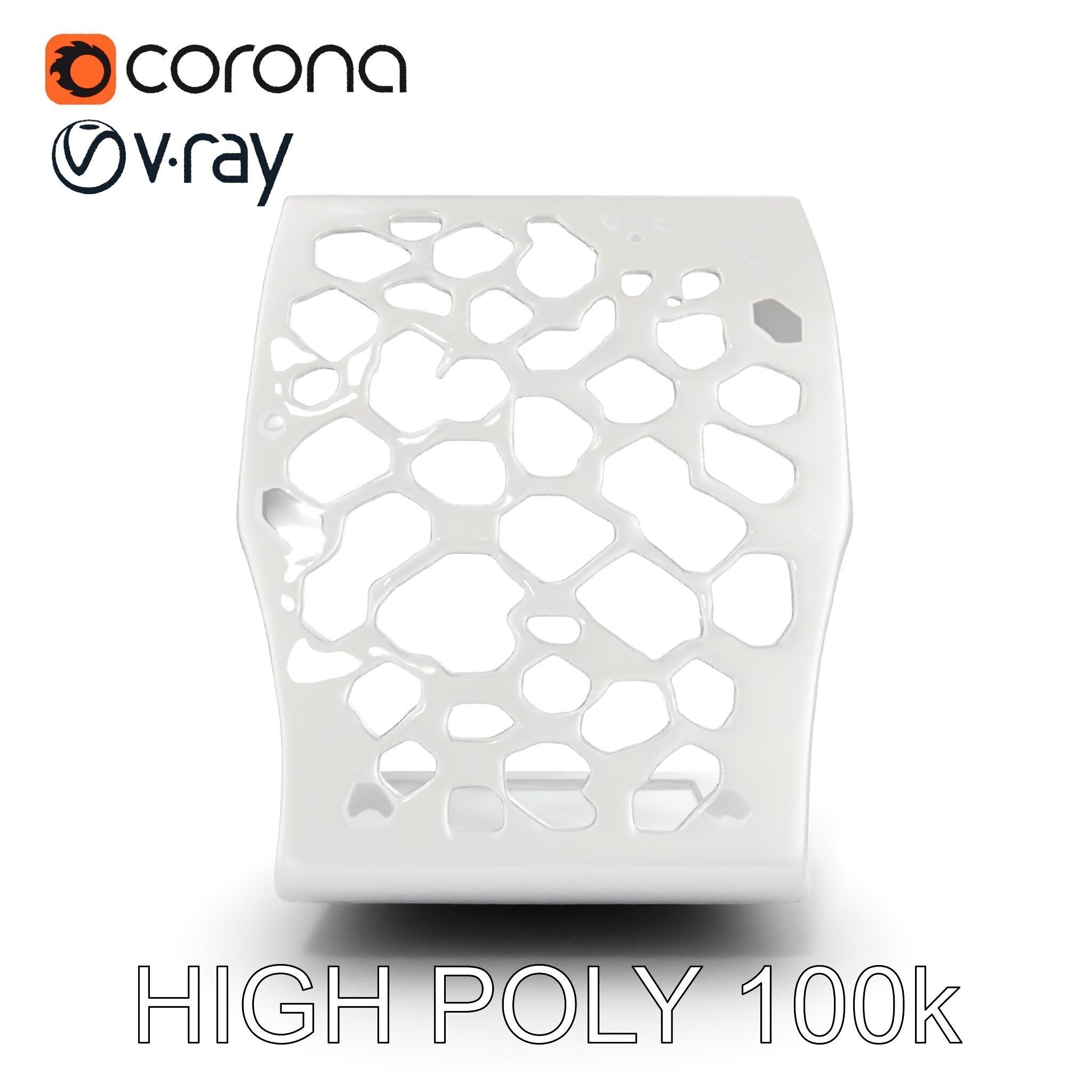 Hexagonal Metal Bookend Model Pack Low-poly 3D model_24