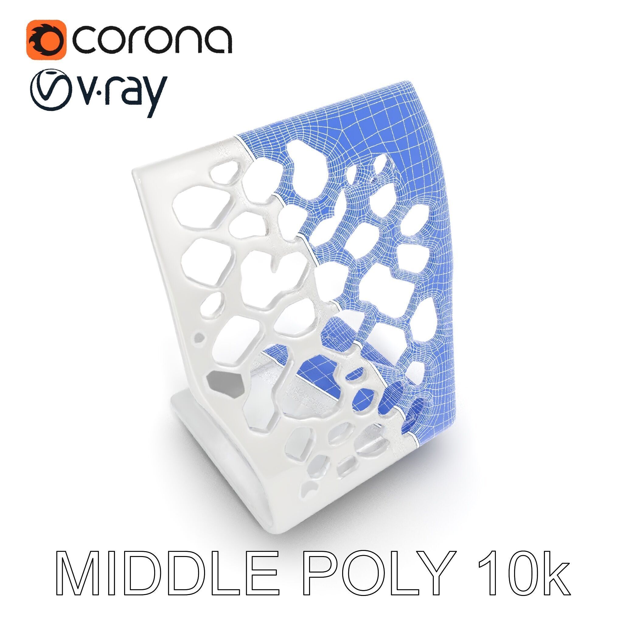 Hexagonal Metal Bookend Model Pack Low-poly 3D model_31