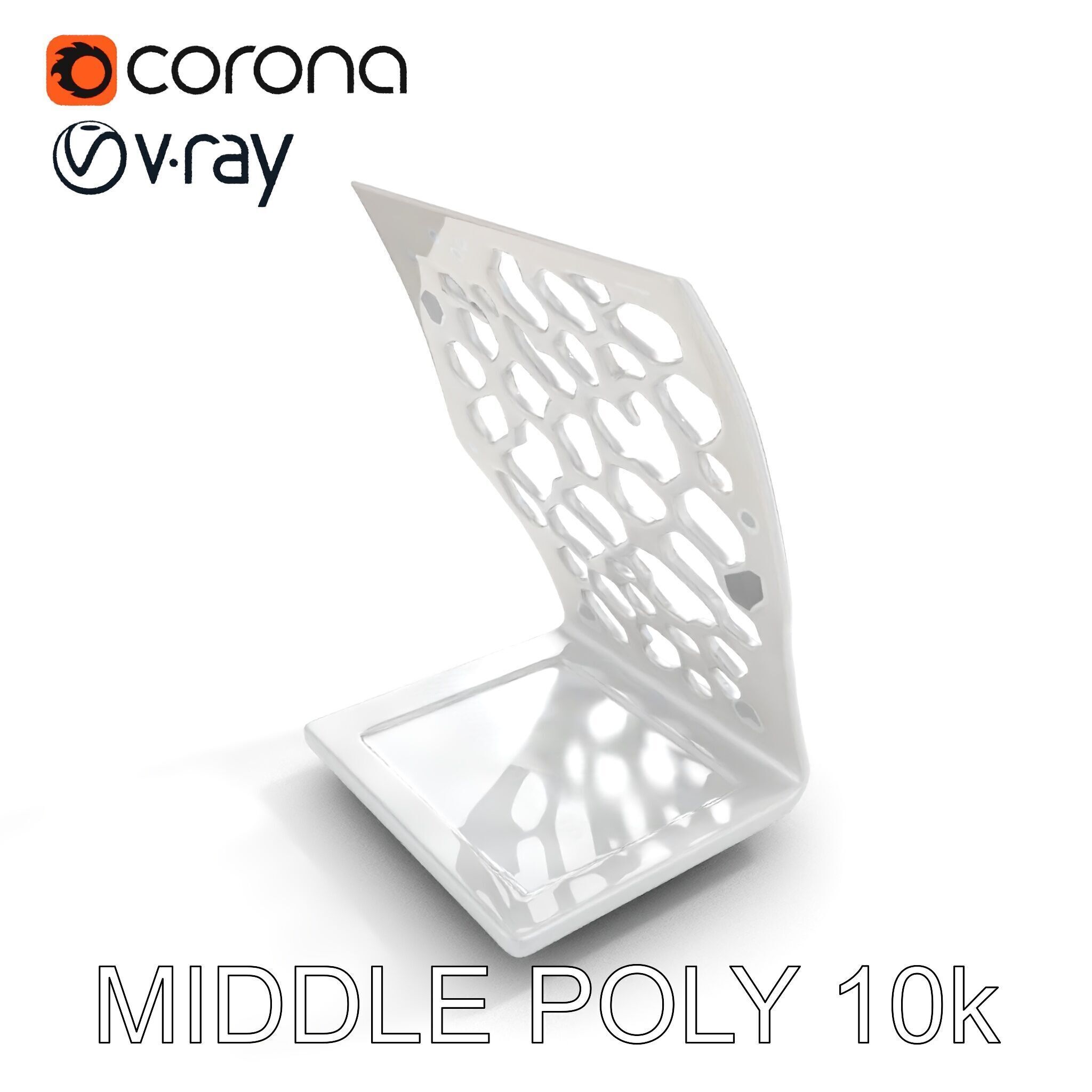 Hexagonal Metal Bookend Model Pack Low-poly 3D model_19