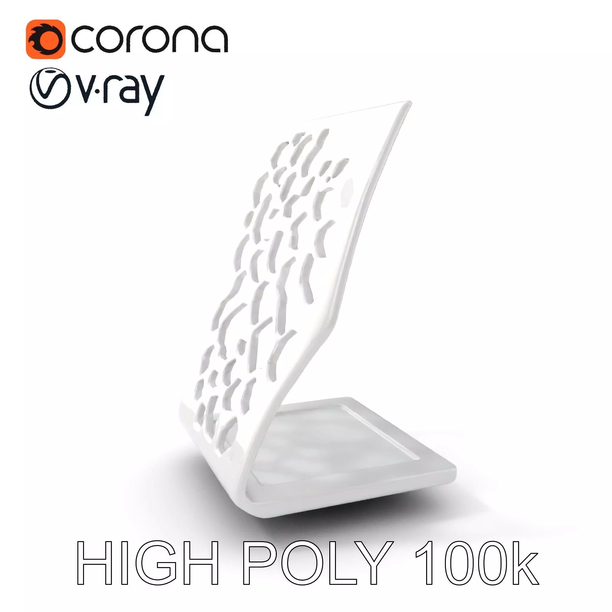 Hexagonal Metal Bookend Model Pack Low-poly 3D model_0