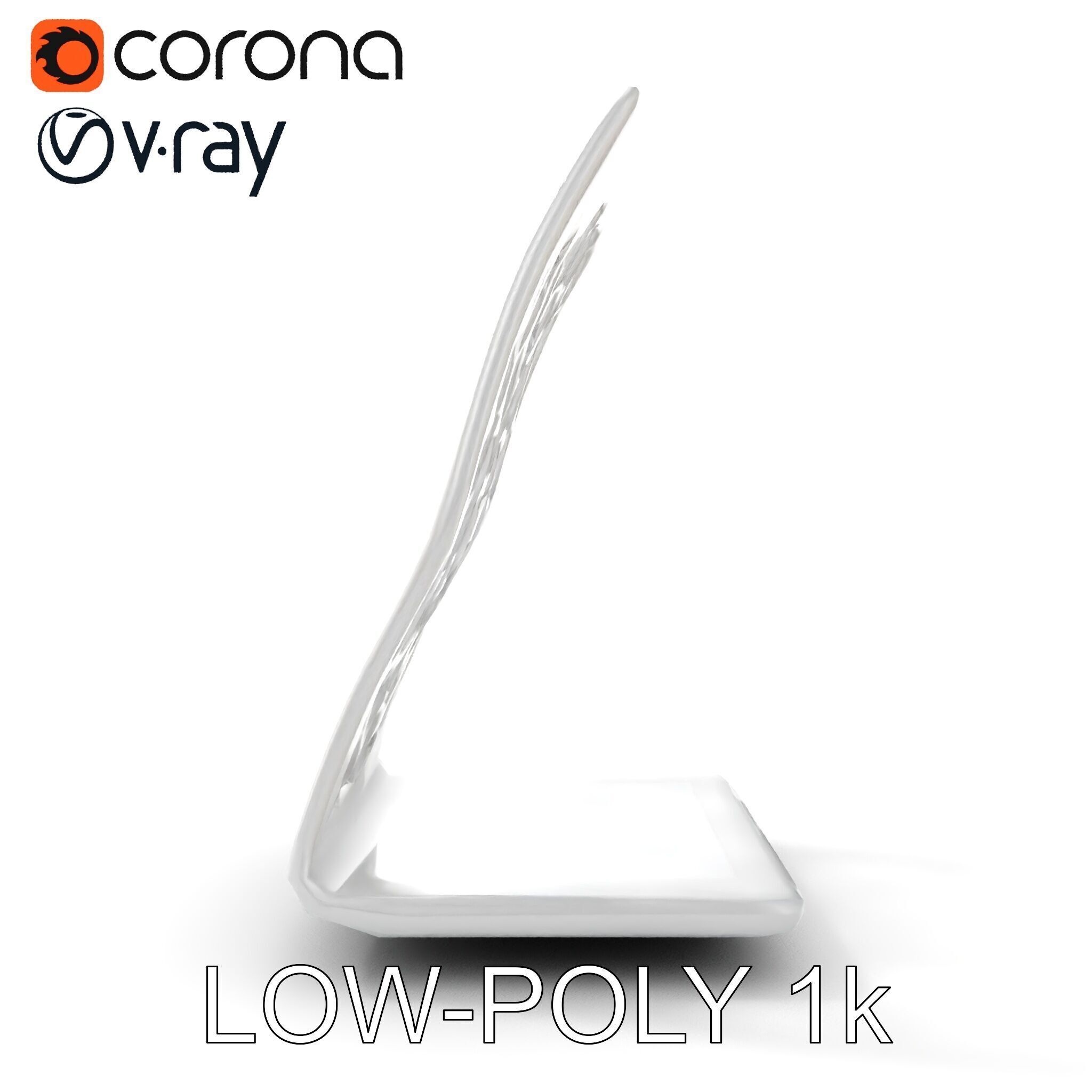 Hexagonal Metal Bookend Model Pack Low-poly 3D model_26