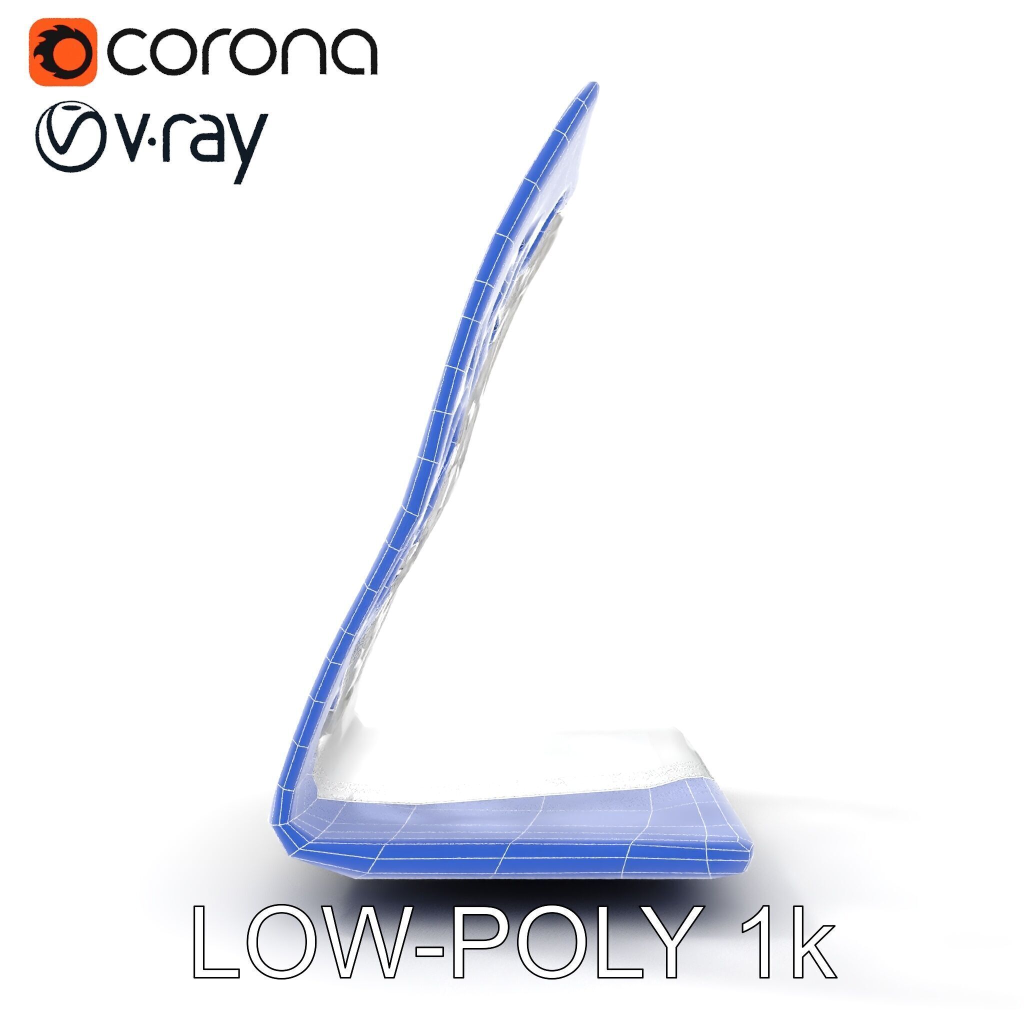 Hexagonal Metal Bookend Model Pack Low-poly 3D model_32