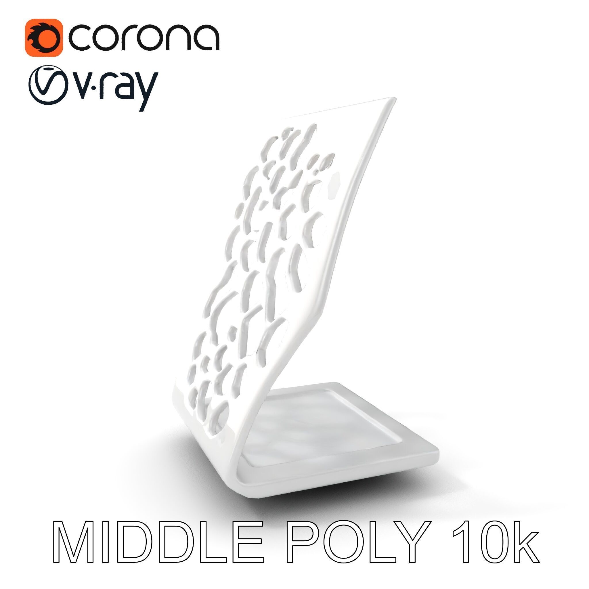 Hexagonal Metal Bookend Model Pack Low-poly 3D model_17