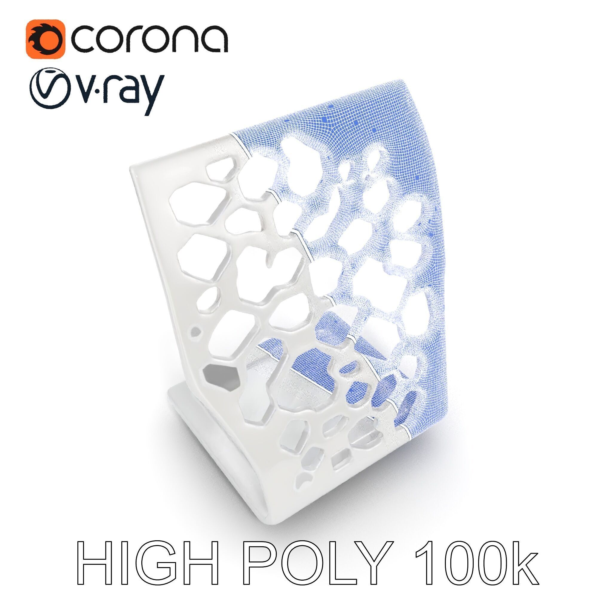 Hexagonal Metal Bookend Model Pack Low-poly 3D model_33