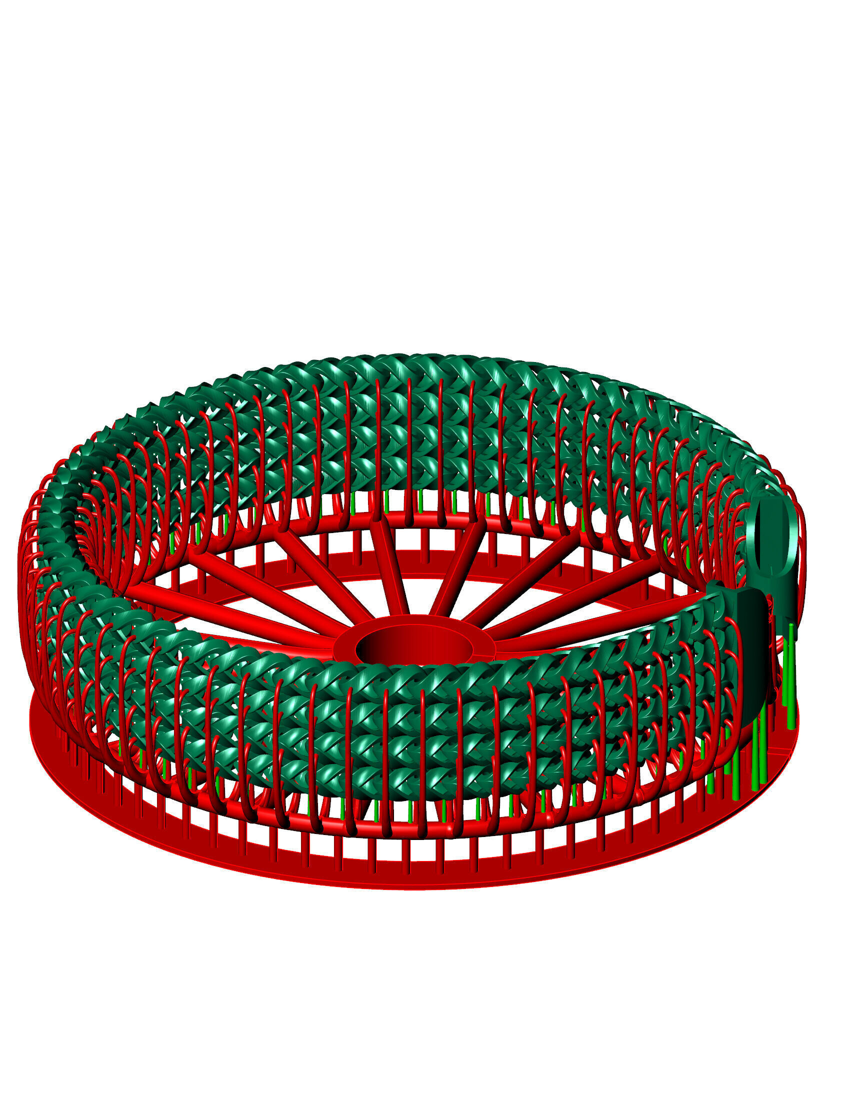 14mm 4- Line spiral Franco Cuban Chain or Bracelet 3d model  3D print model_2
