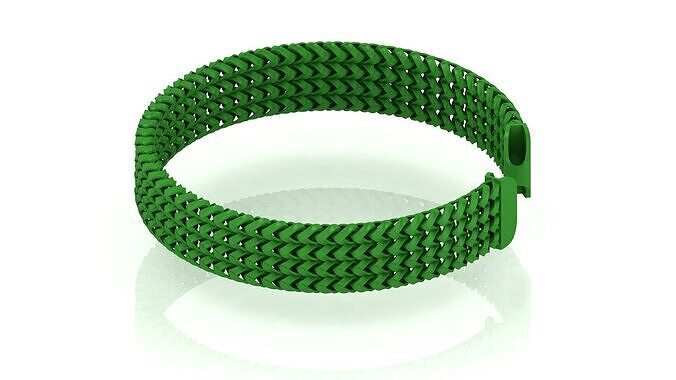 16mm 4- Line spiral Franco Cuban Chain or Bracelet 3d model 3D print model