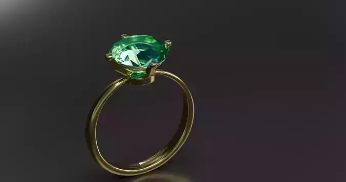 exotic greenish Diamond ring 