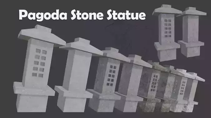 Pagoda Stone Statue