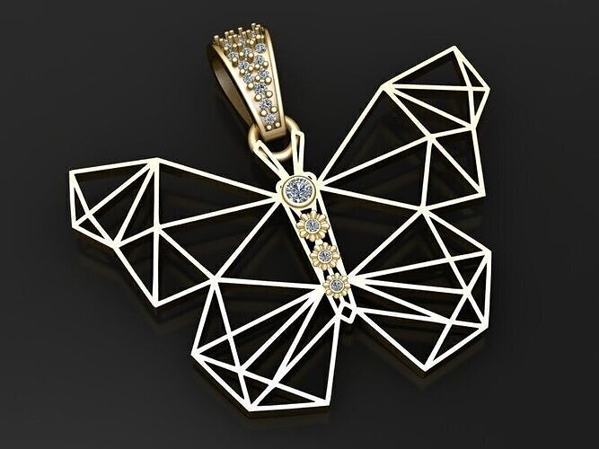 Butterfly Pendant  3D print model