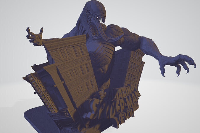 the amazing spider-man venom 3D print model