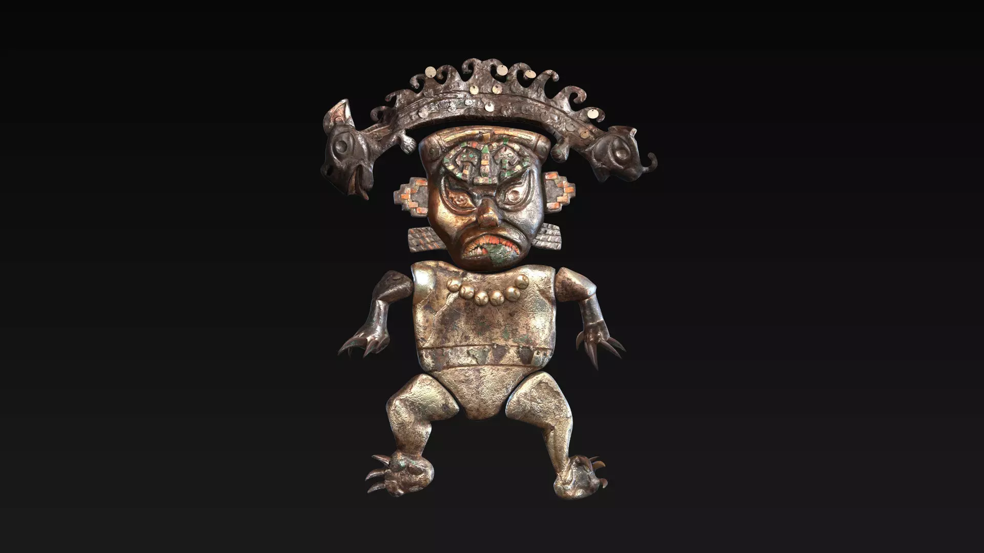 Felino Andes Inca Civilization 3D model