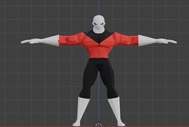 Dragon Ball Jiren character - Low Poly Low-poly 3D model